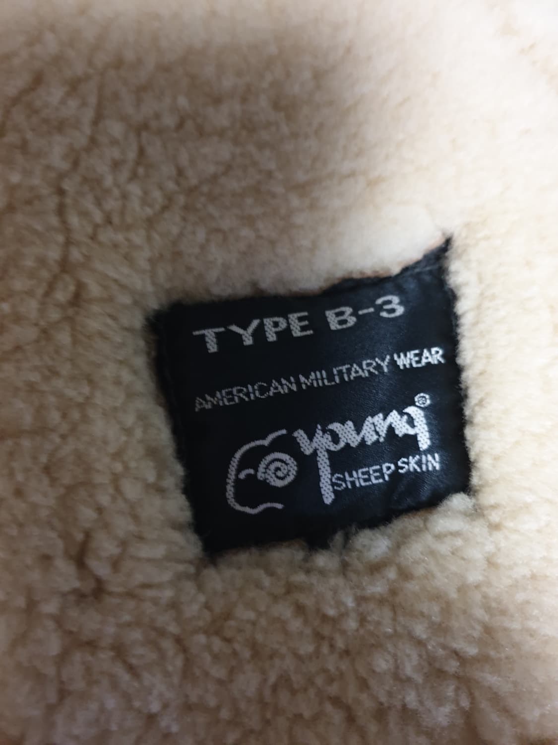 미군 오리지널 램스킨 B-3 무스탕 브라운 (M) 상품이미지5