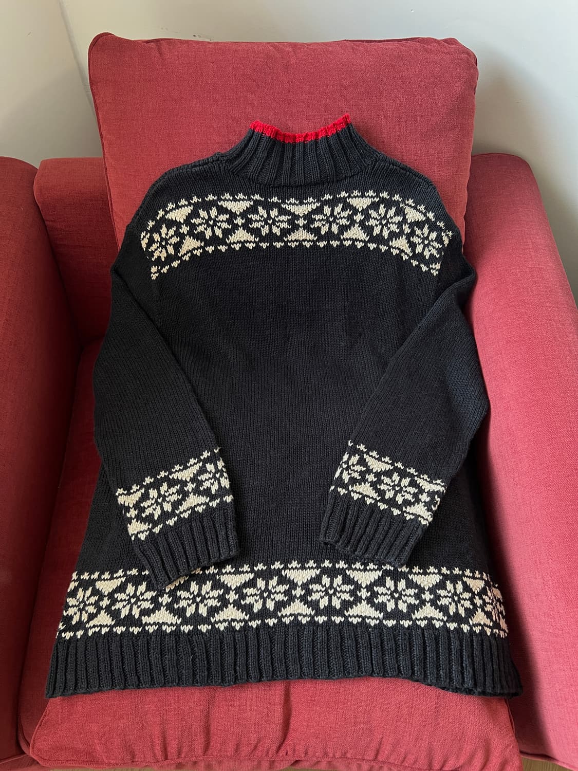 랄프로렌 익스클루시브 스키 패턴 롱 니트 스웨터 상품이미지7