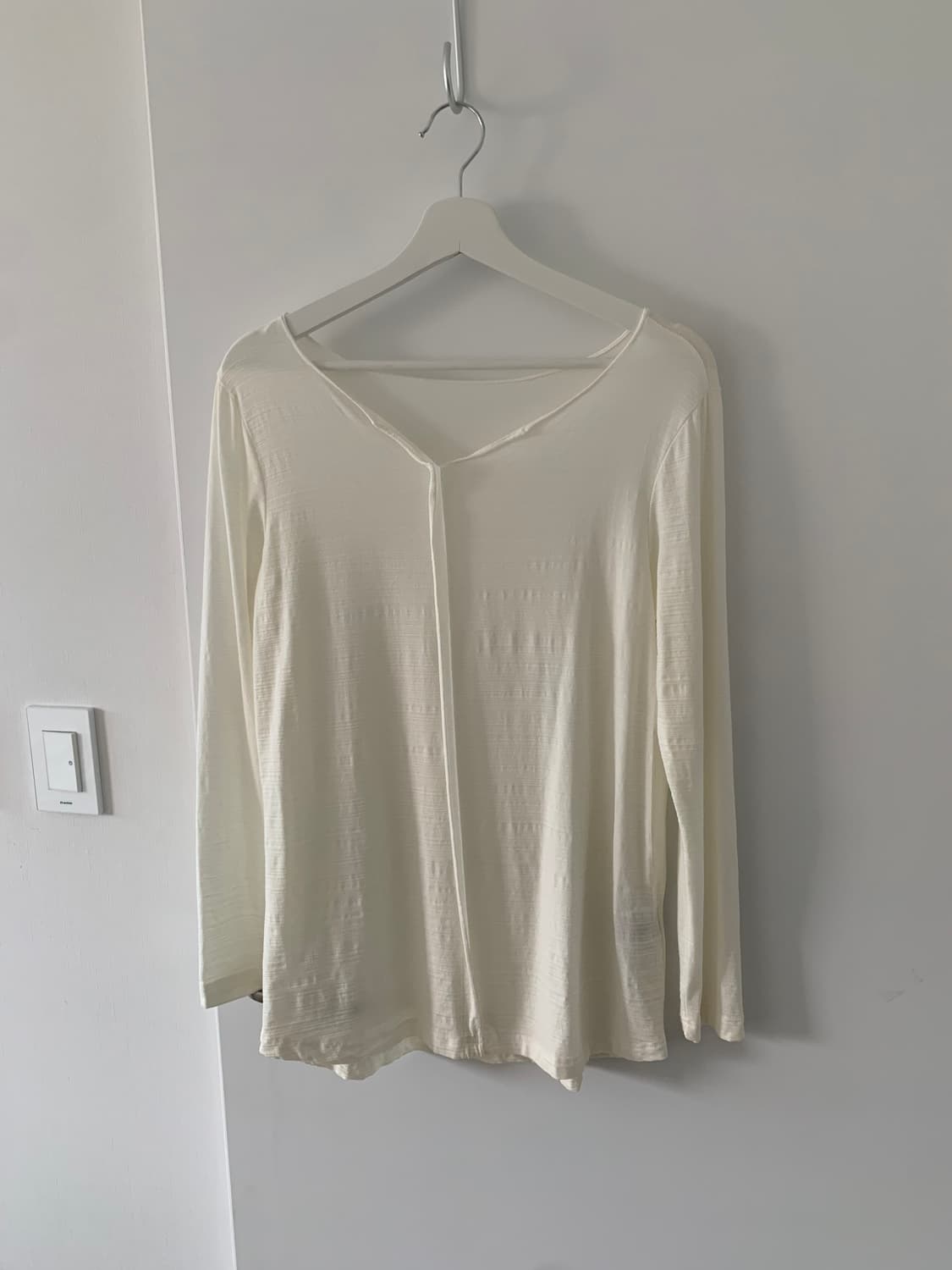 화이트 스트라이프 슬리브 상품이미지1