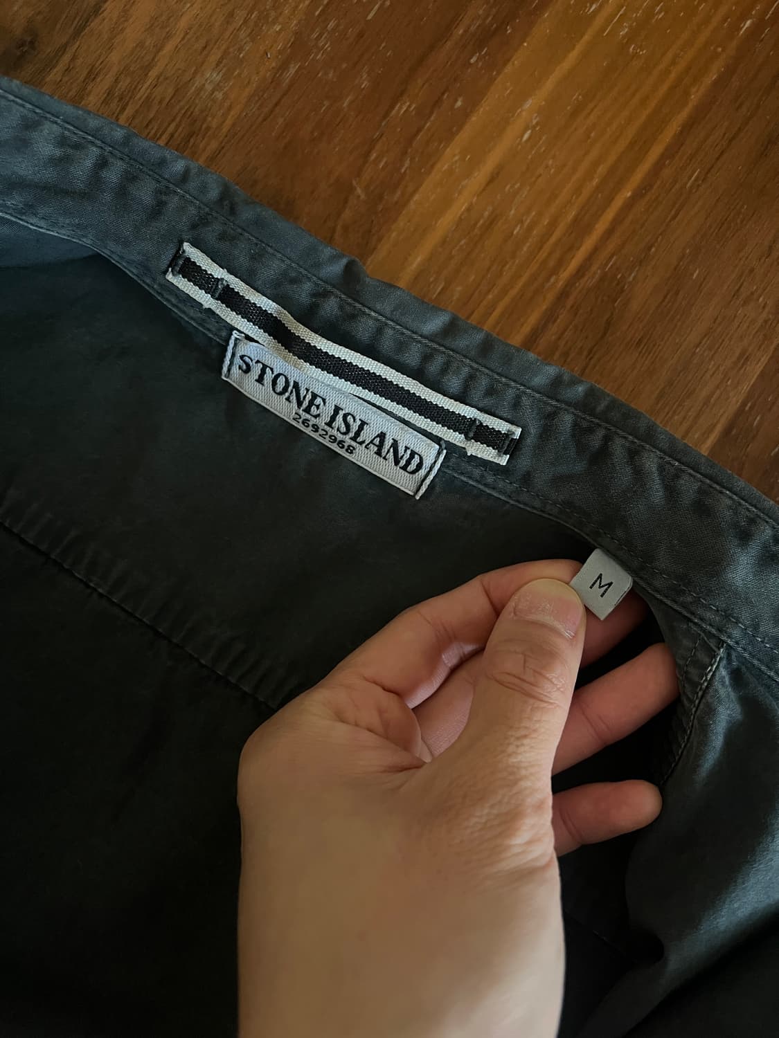 스톤아일랜드 가먼트다잉 오버셔츠 M 상품이미지8