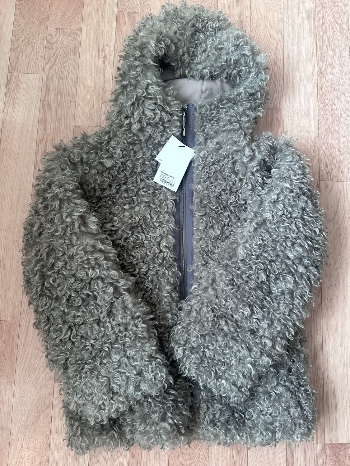 wellbeing express 시어링 자켓 퍼자켓 m 그레이 상품이미지8