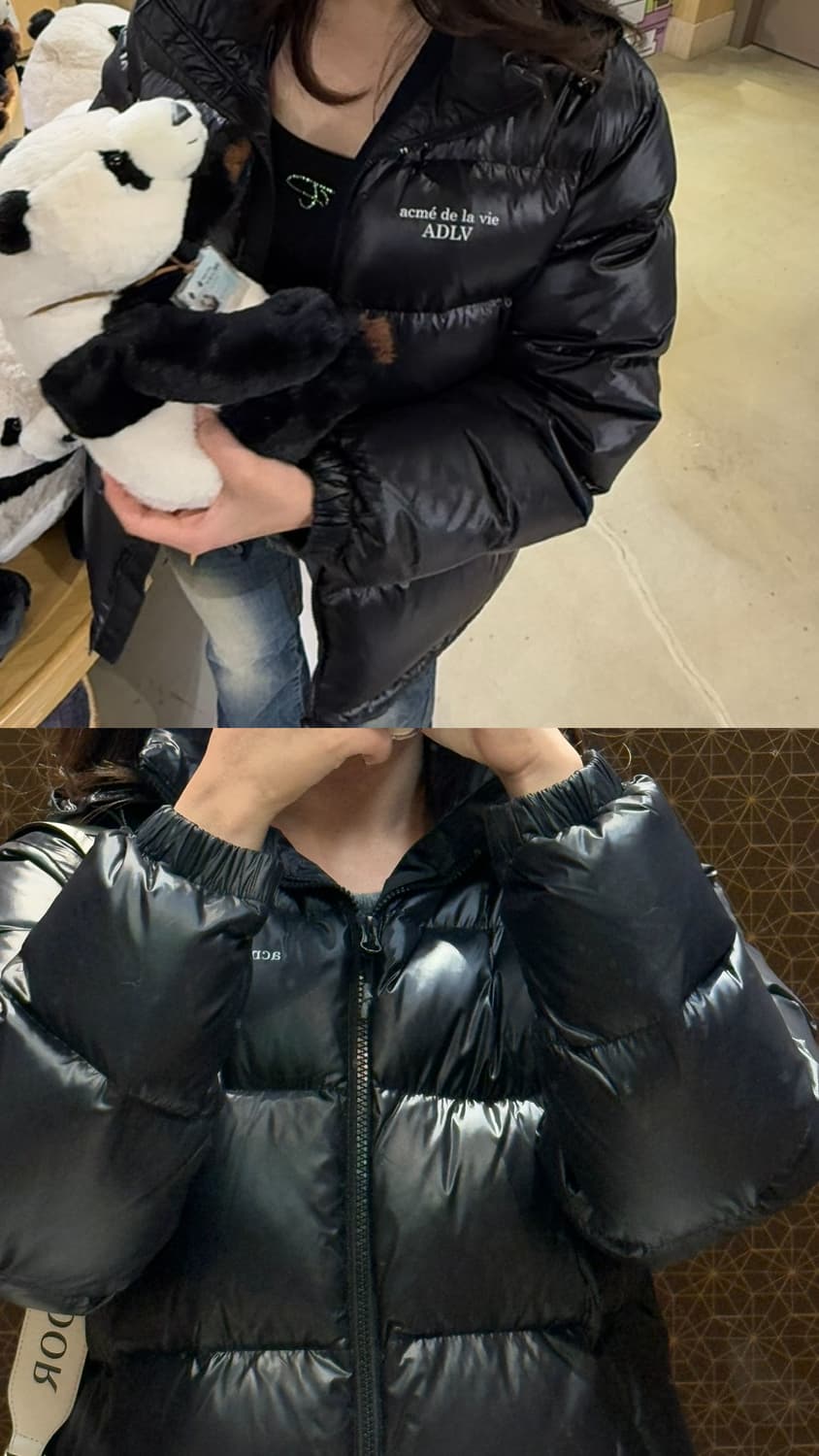 아크메드라비 베이직 로고 숏패딩 1사이즈 상품이미지2