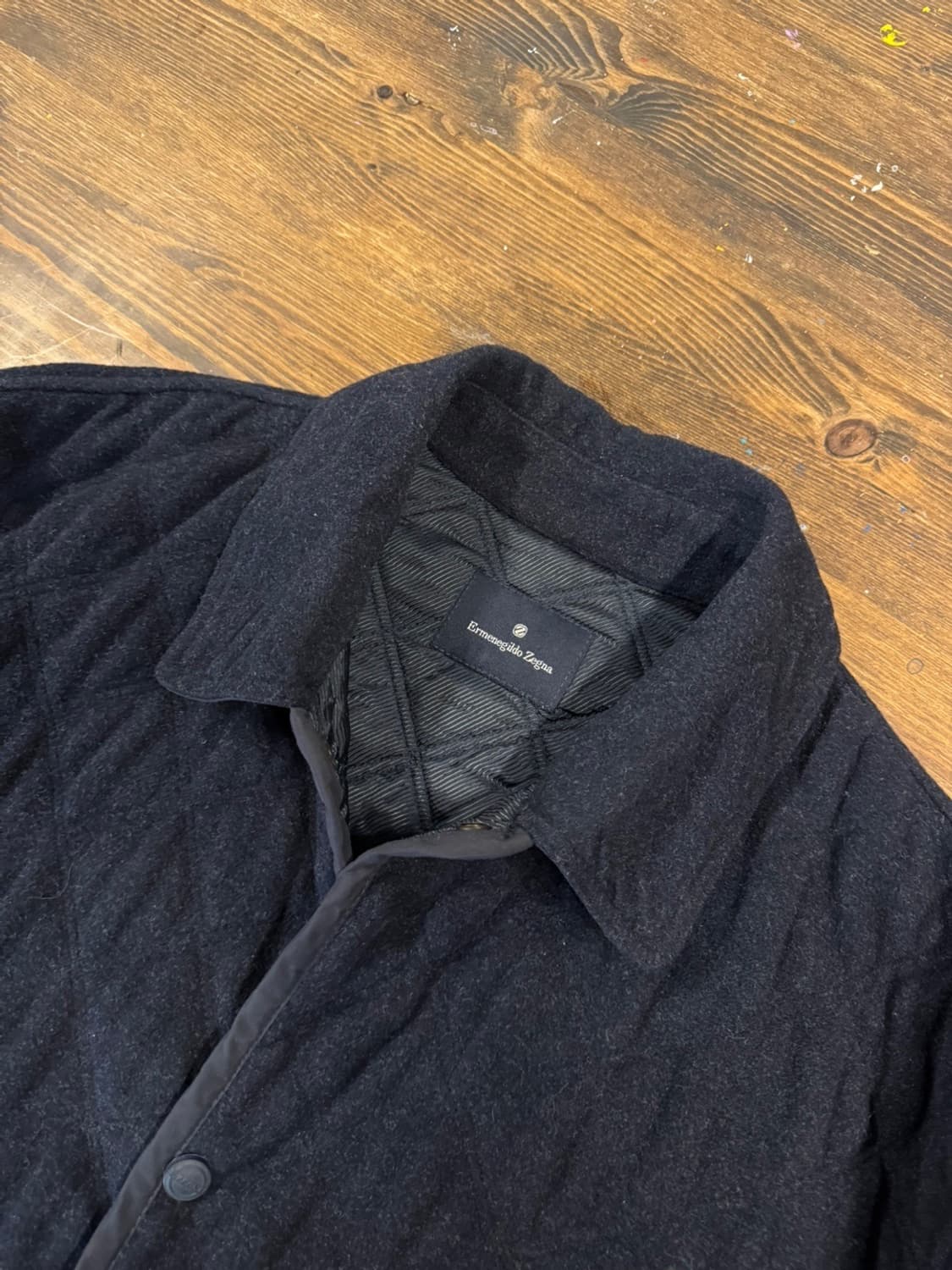 에르메네질도 제냐 퀼팅 트위드 자켓 100 상품이미지9