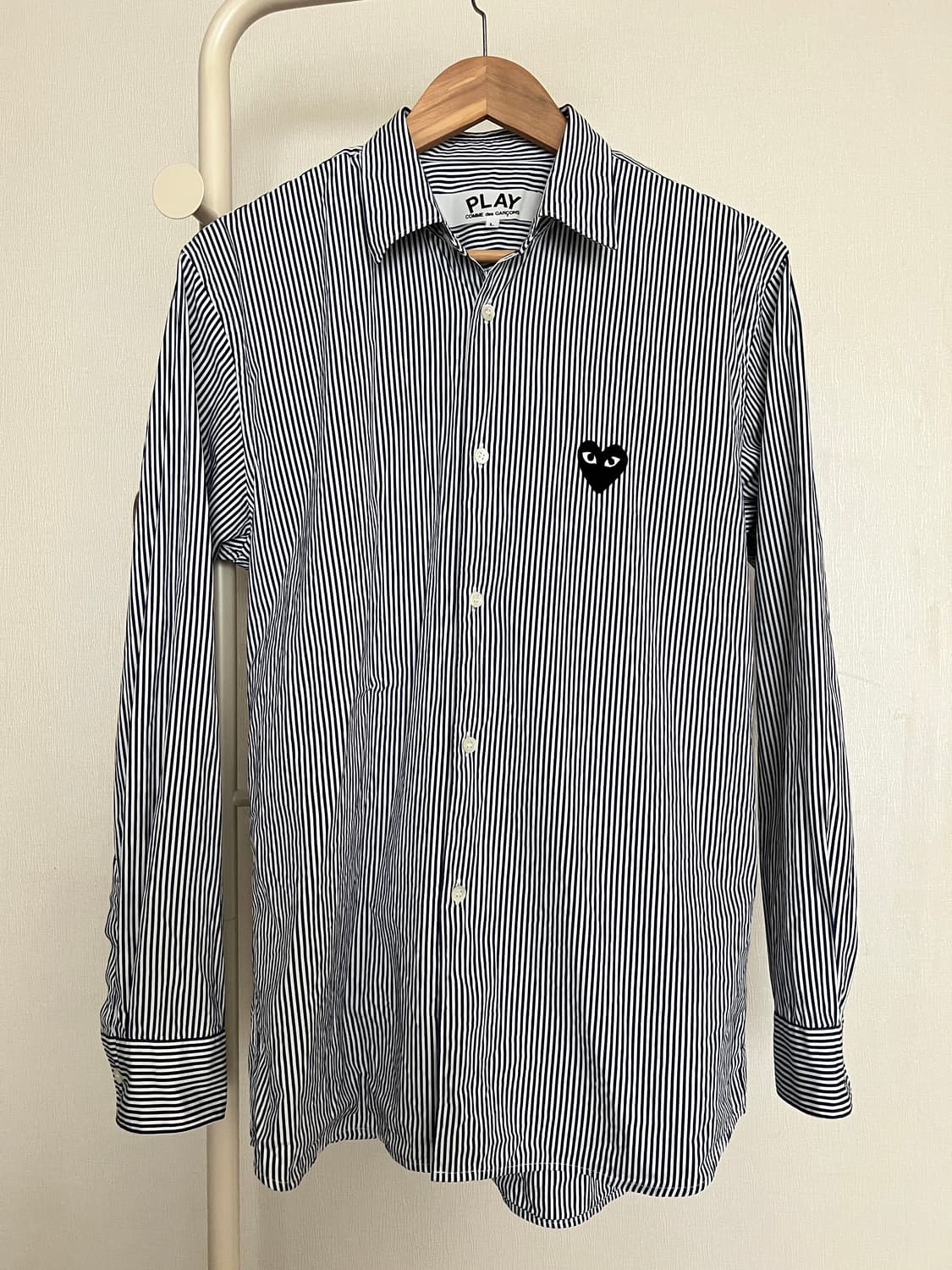 Comme des Garçons PLAY Stripe Shirt Navy 상품이미지1