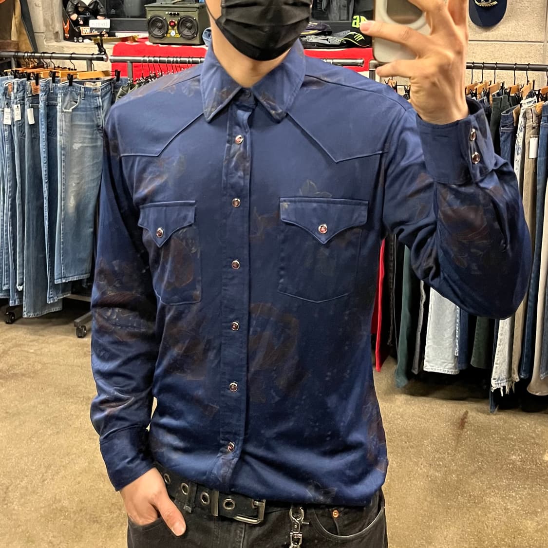 80s Wrangler 폴리 웨스턴 셔츠 (100) 상품이미지6