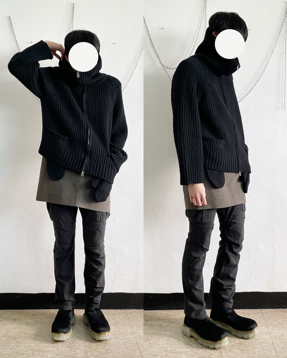new* BED J.W FORD 글러브포켓 니트집업 상품이미지1