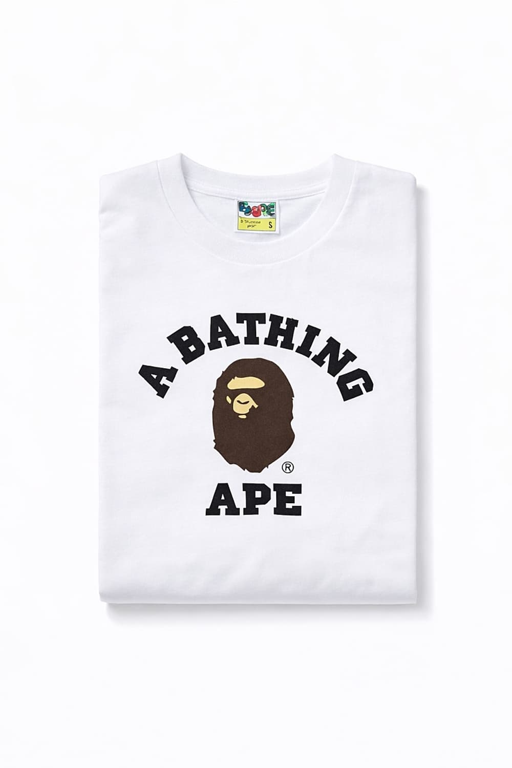 베이프컬리지 반팔티 화이트XL (새상품/정품) 상품이미지2