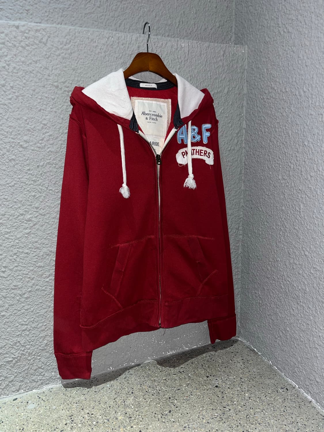 아베크롬비 버건디 후드집업 상품이미지1