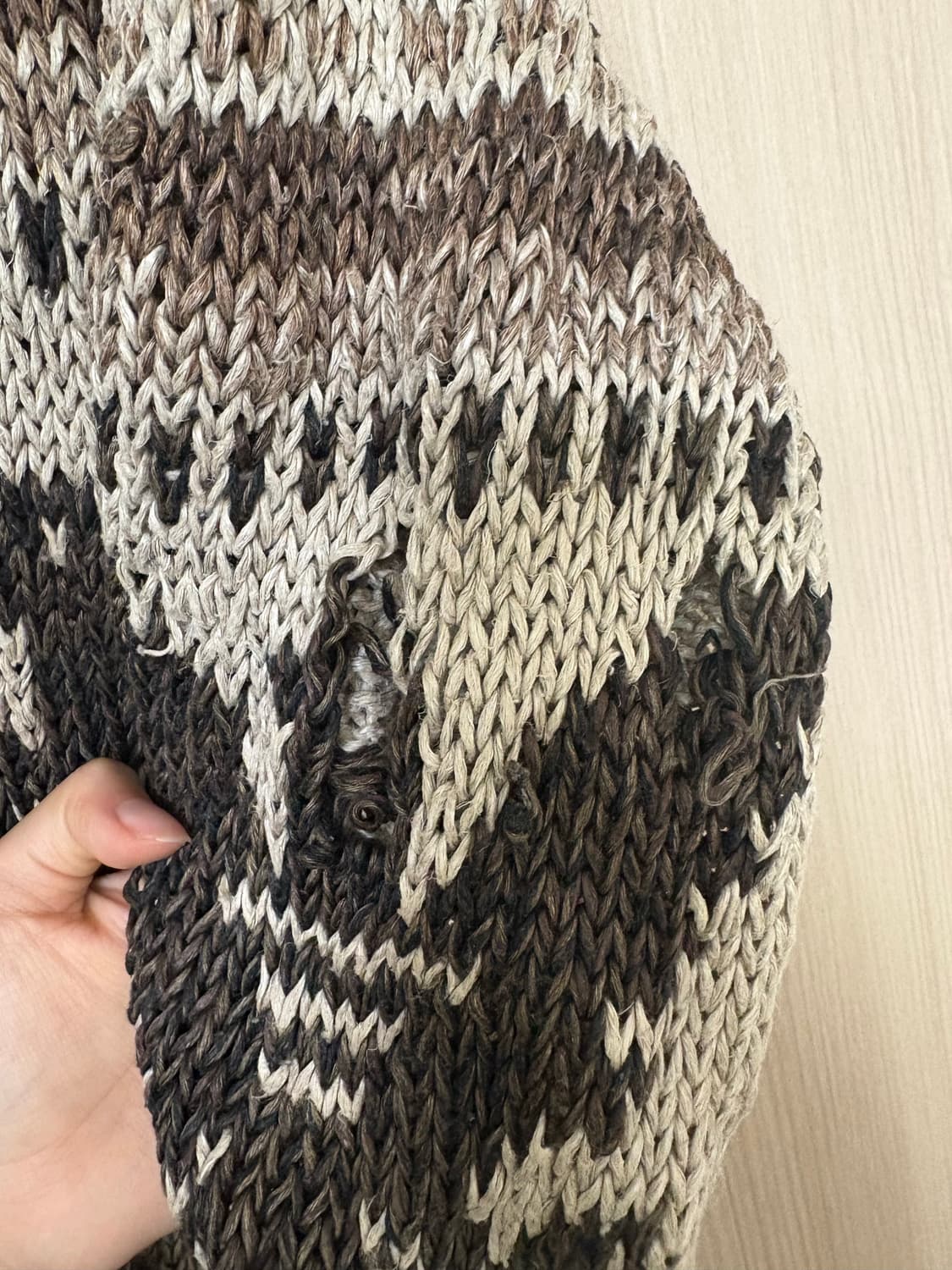 빈티지 코위찬 니트 집업 상품이미지2