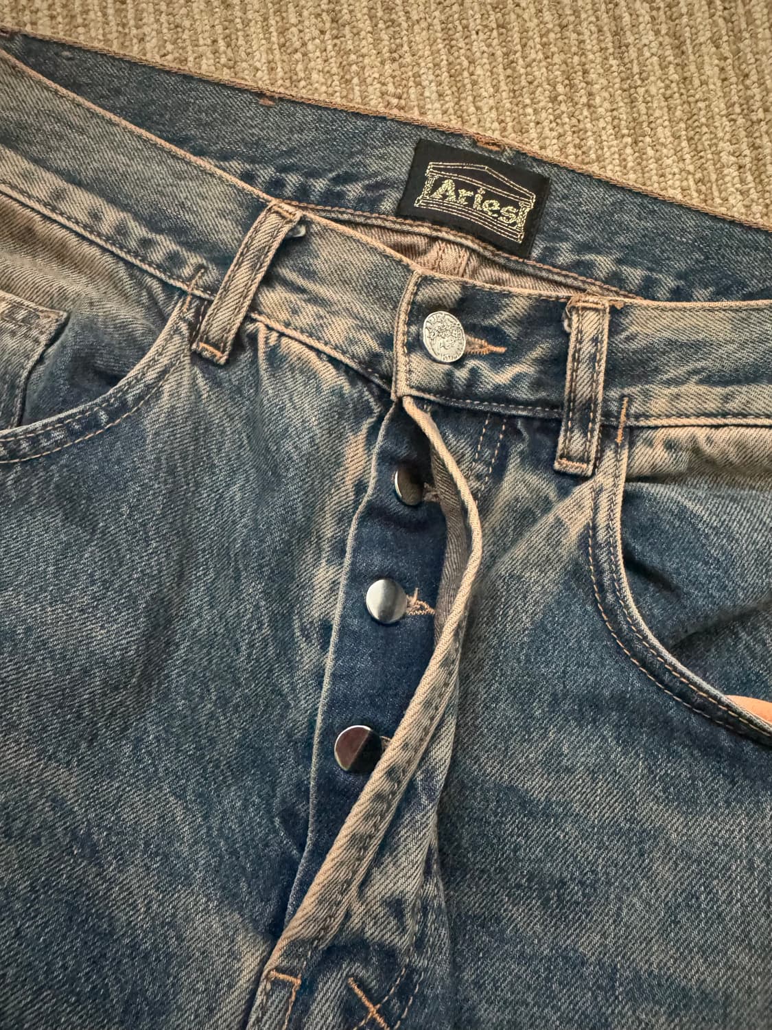 ARIES  에리즈 워시 데님 팬츠 상품이미지6