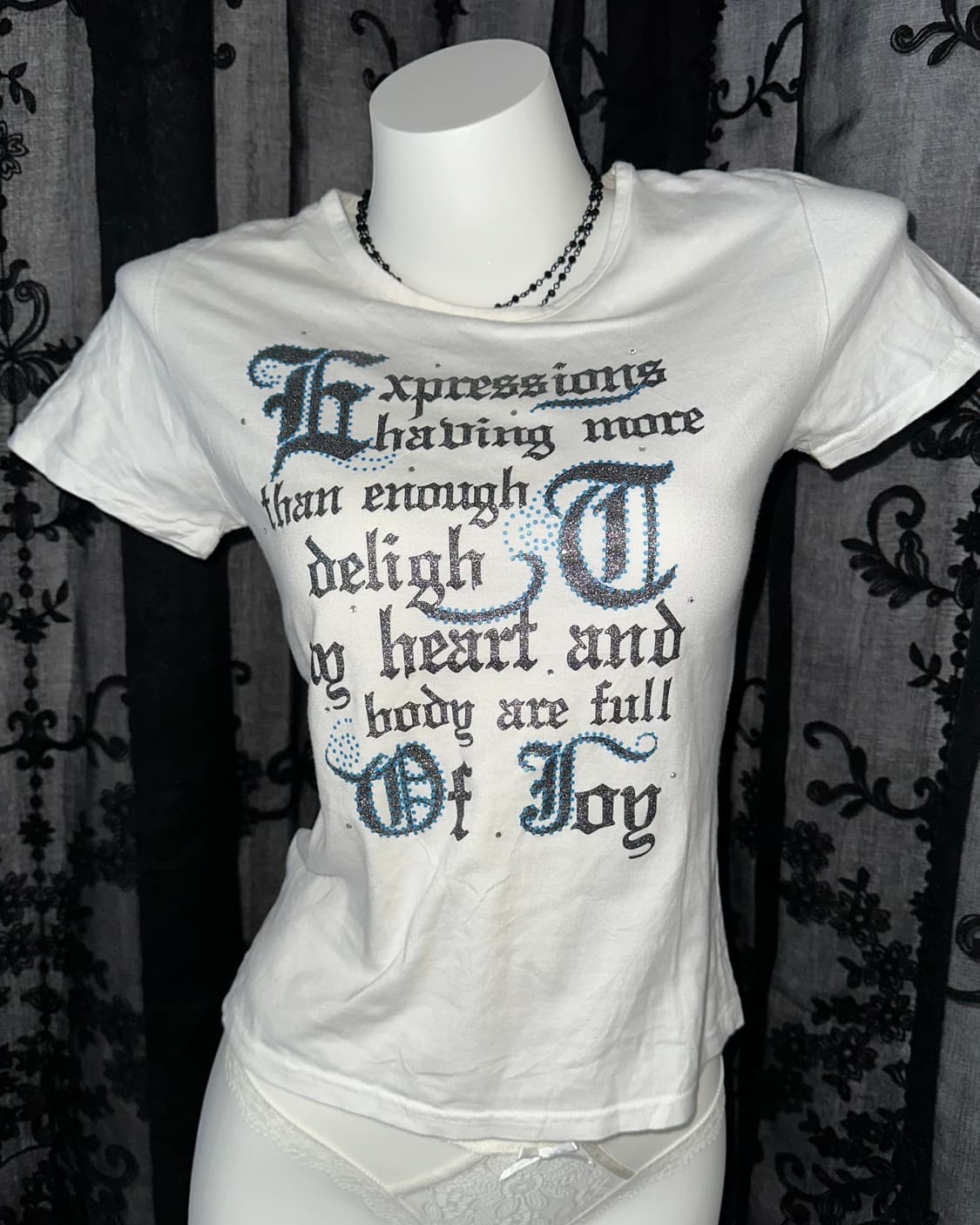 Mint punk lettering short-sleeved 상품이미지2