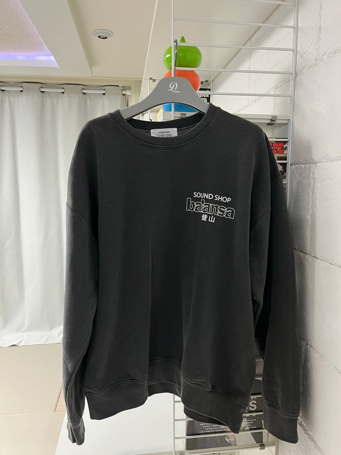 발란사 가먼트다잉 스웻셔츠 M 상품이미지2