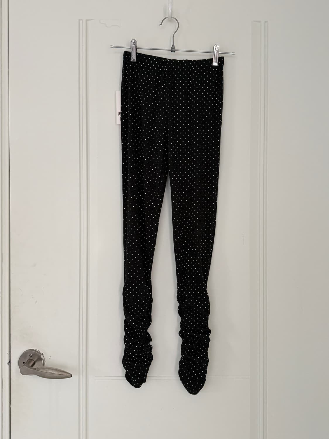 일본빈티지 도트 셔링 레깅스 상품이미지4