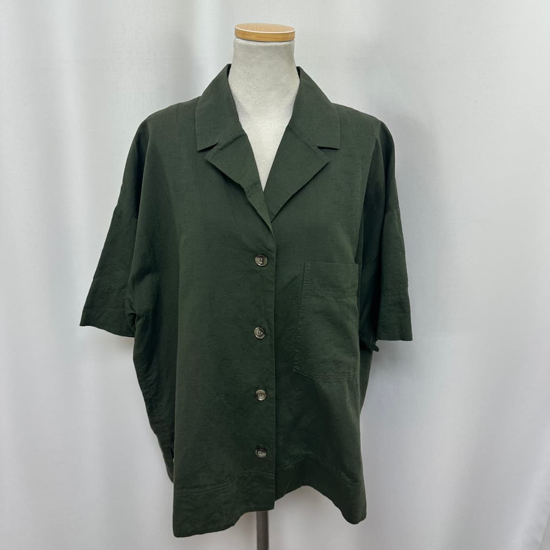 COS 코스 여자 린넨 반팔 남방 셔츠 L 상품이미지1