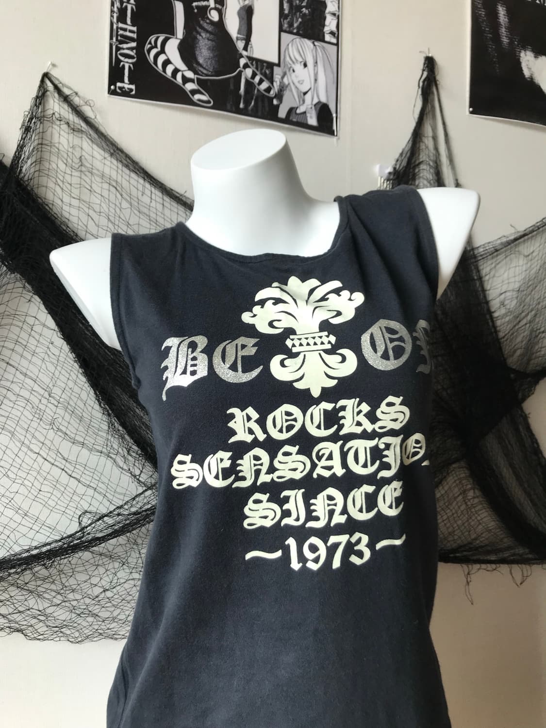 punk 00s mood printing sleeveless   상품이미지2