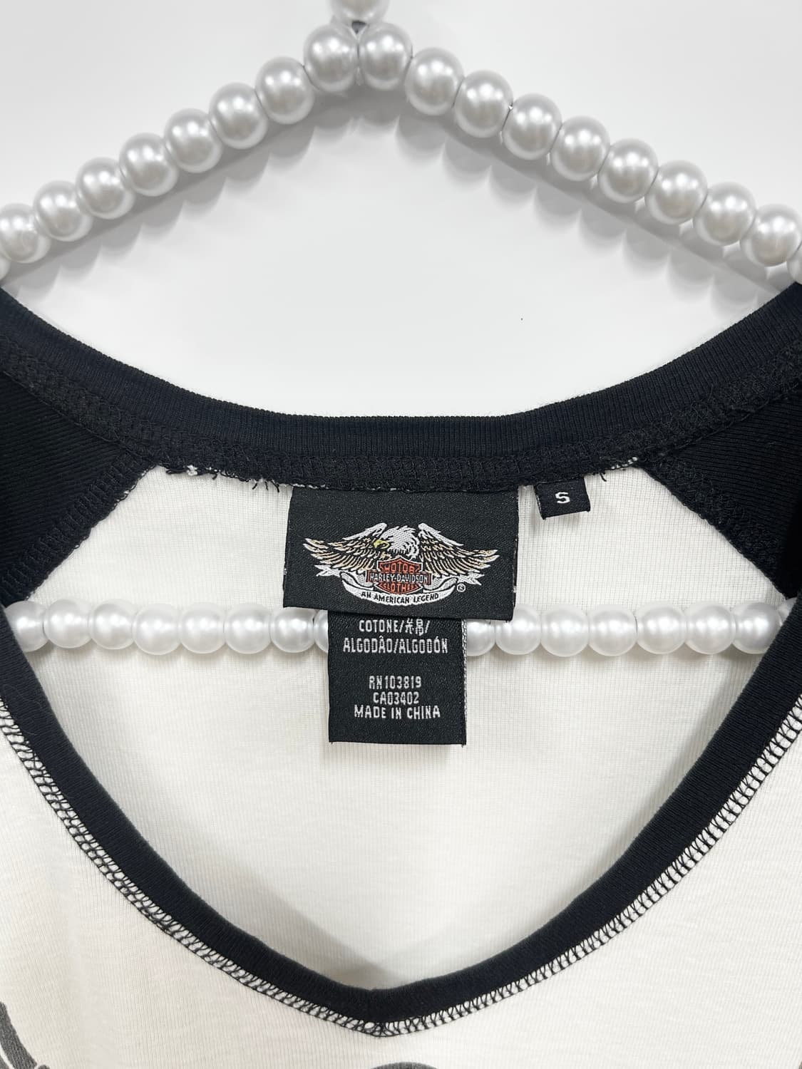 [HARLEY DAVIDSON] 할리데이비슨 윙 로고 배색 반팔  상품이미지6