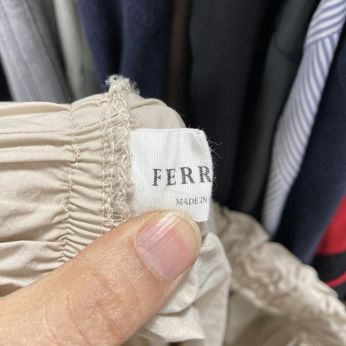 FERRARI 밴딩 스트링 나일론 스커트 F  상품이미지3