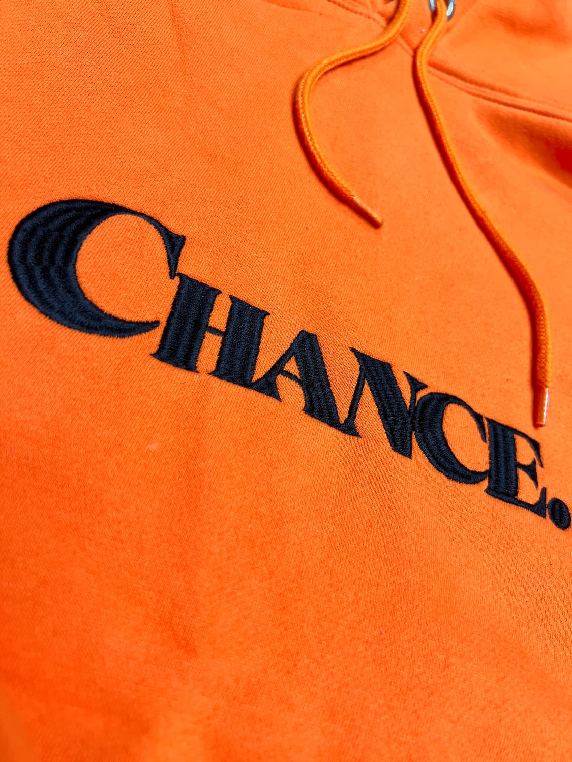챈스챈스 기모 후드 오렌지 상품이미지5