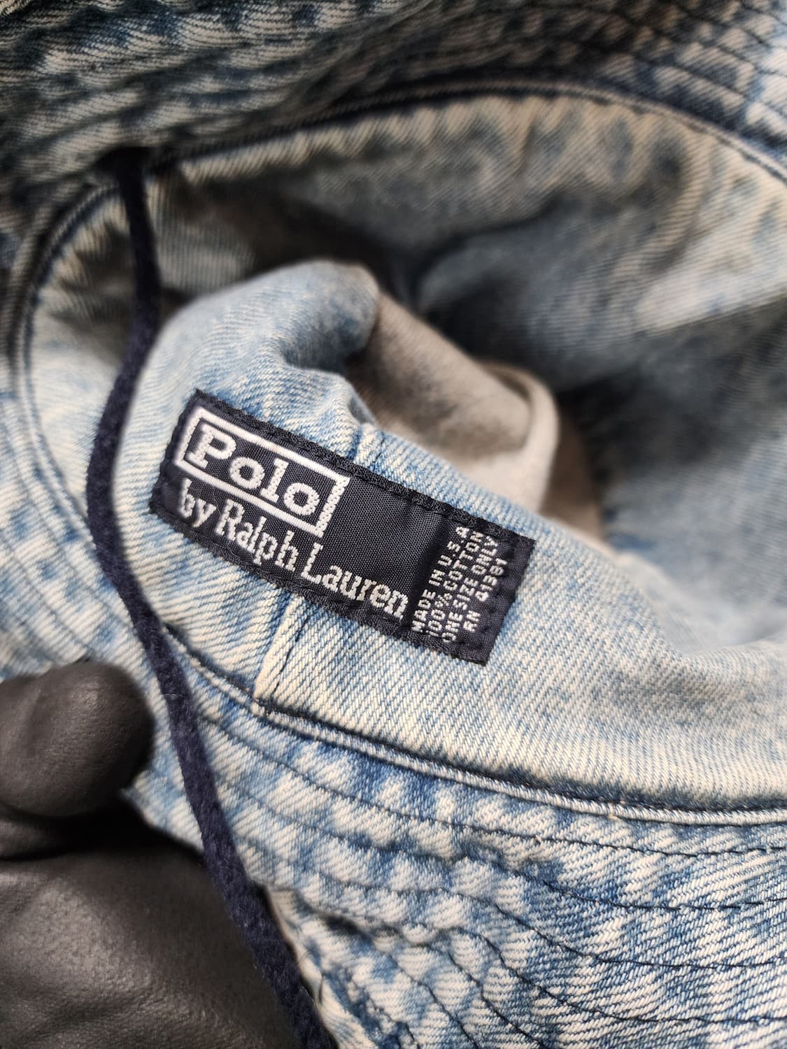 폴로 랄프로렌 90s 데님 버킷햇 (USA MADE) 상품이미지3