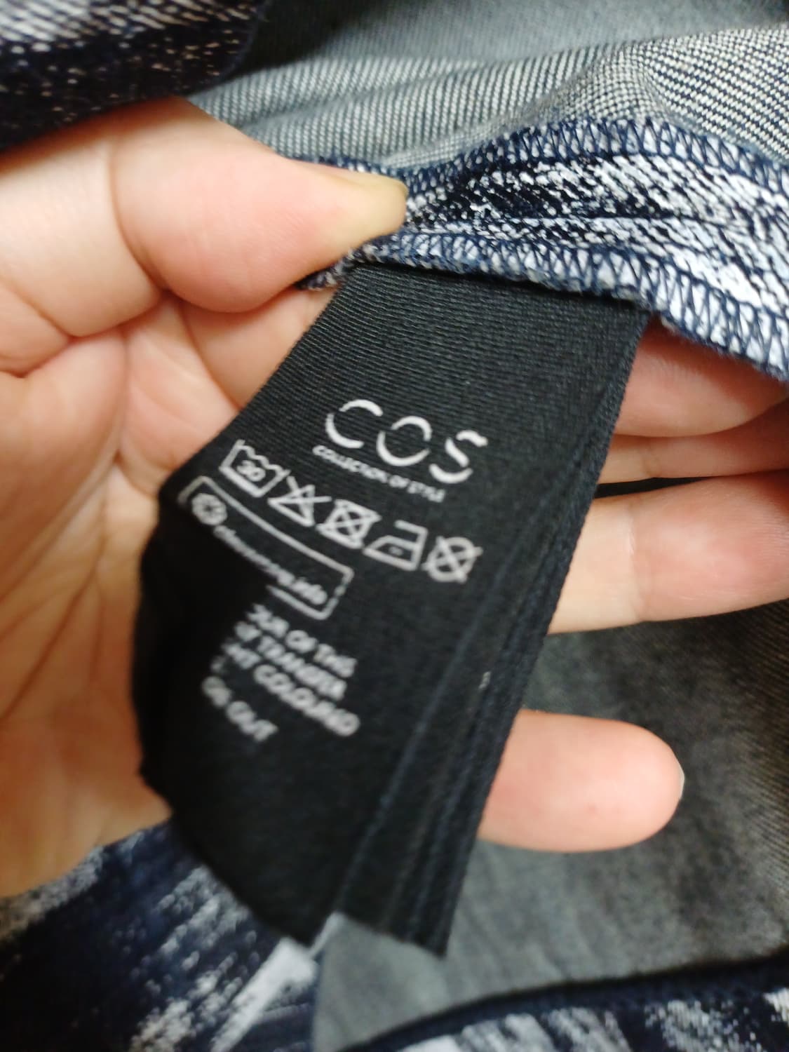 Free)코스 cos 데님 상의  상품이미지5