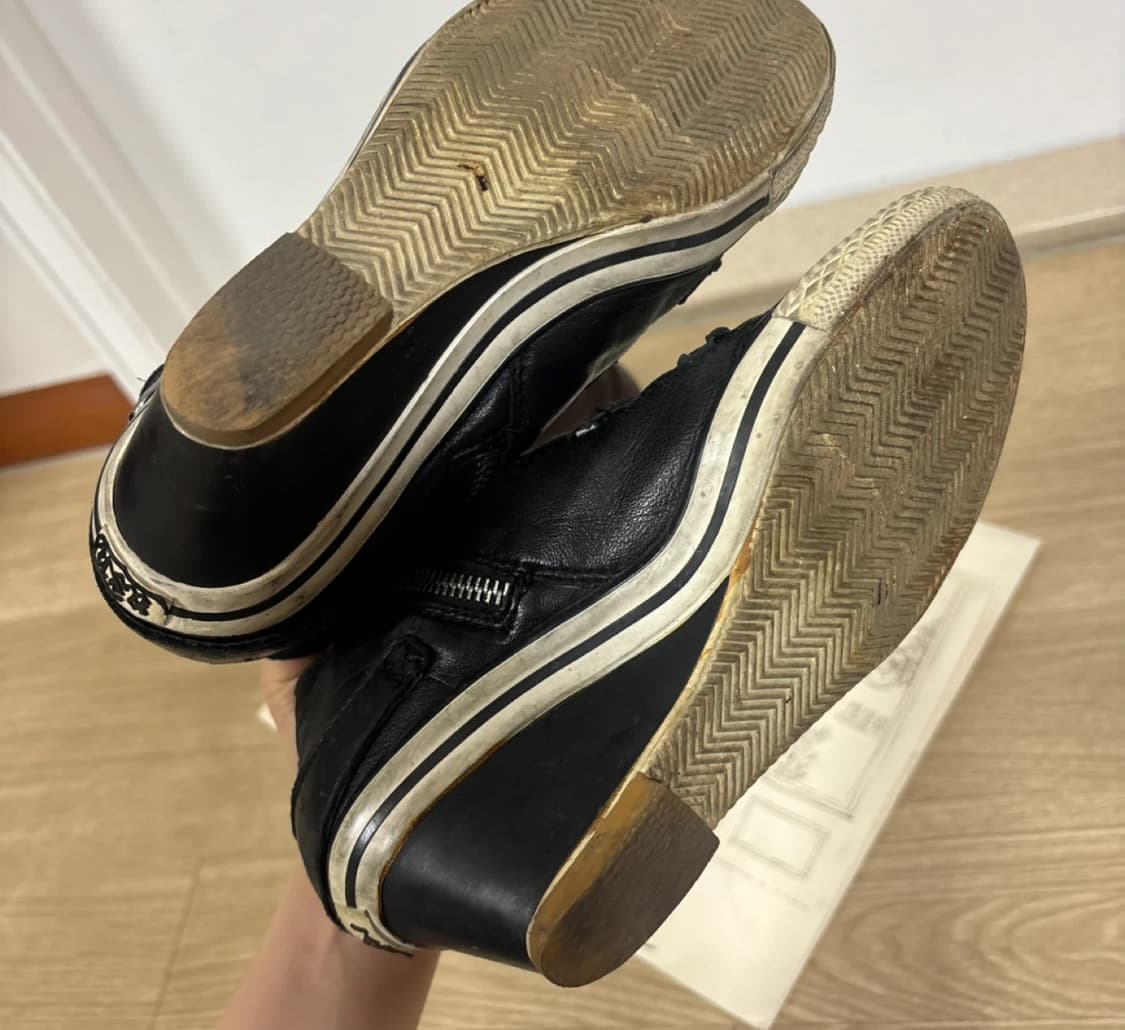 ASH 웨지힐 스니커즈 블랙 35 225mm 상품이미지7