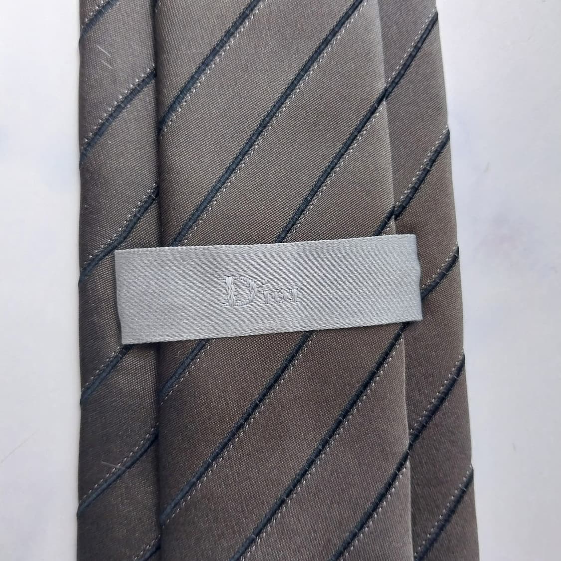 DIOR 디올 넥타이 브라운 스트라이프 8.6cm A등급 K2821
 상품이미지7