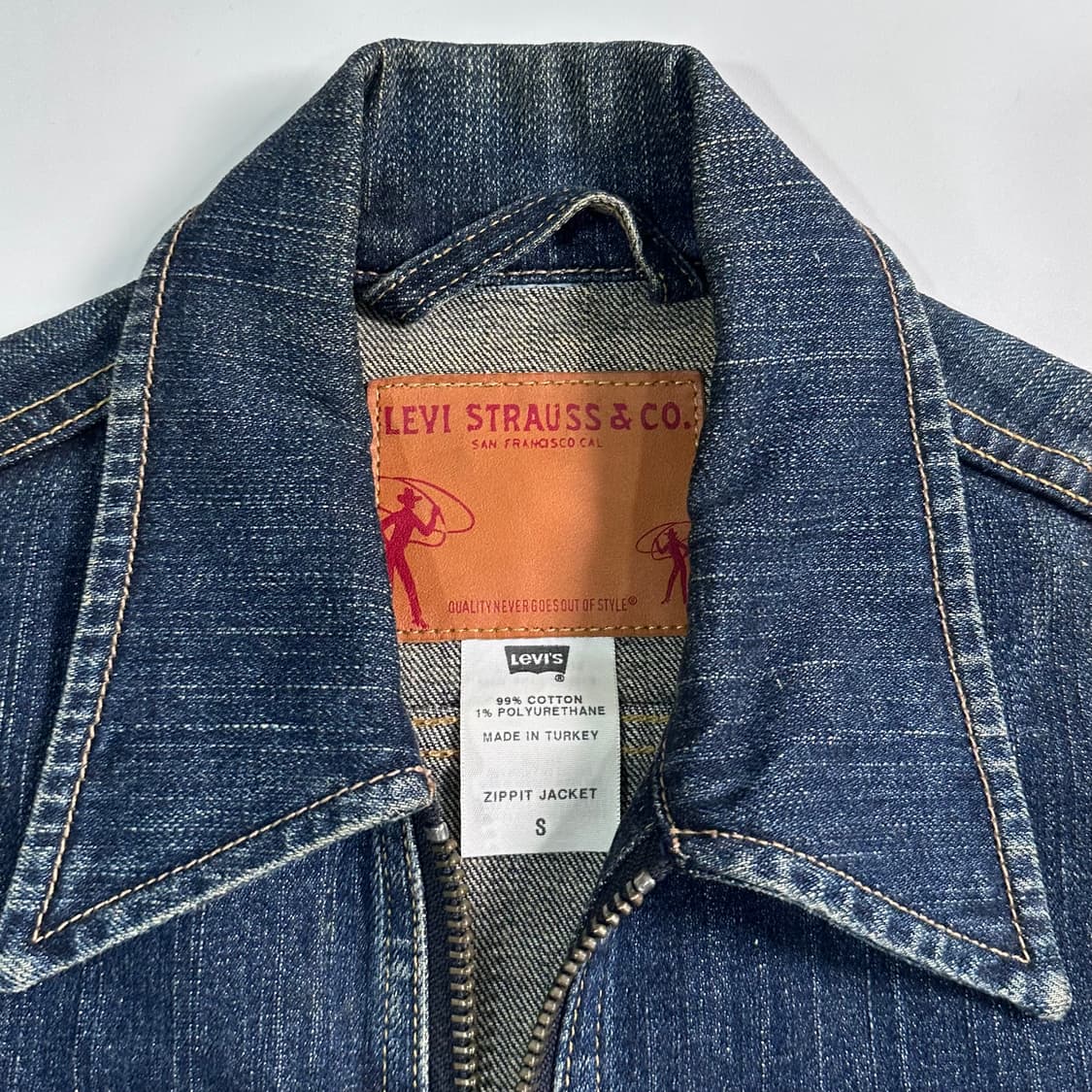 리바이스 우먼스 지퍼디테일 데님 자켓  상품이미지7