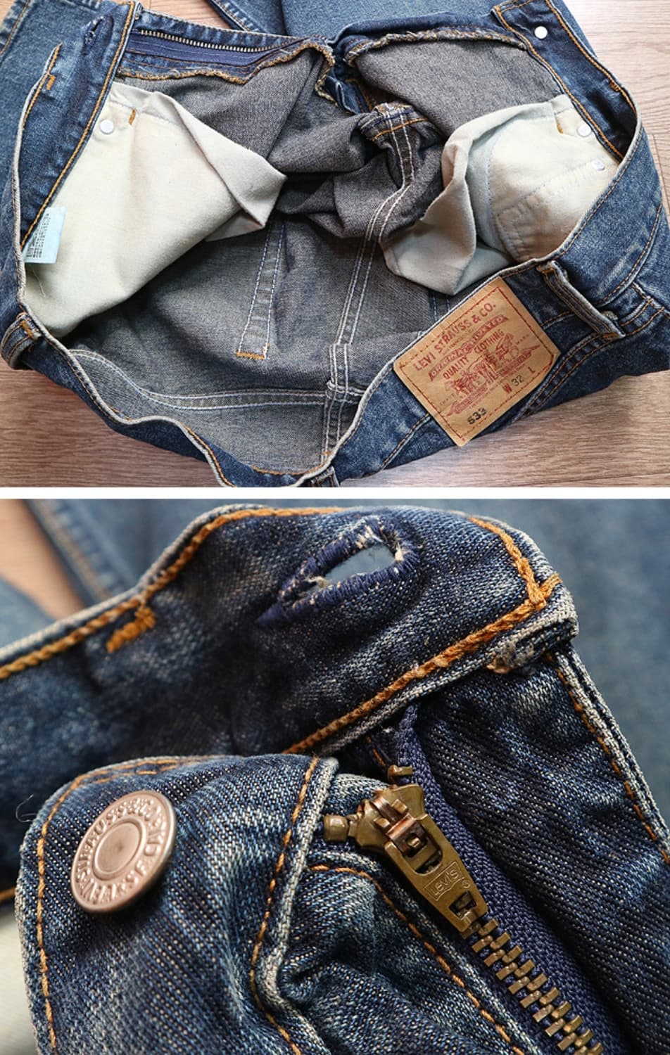 일본판 03s levis 리바이스 533 반바지 데님  31 상품이미지6