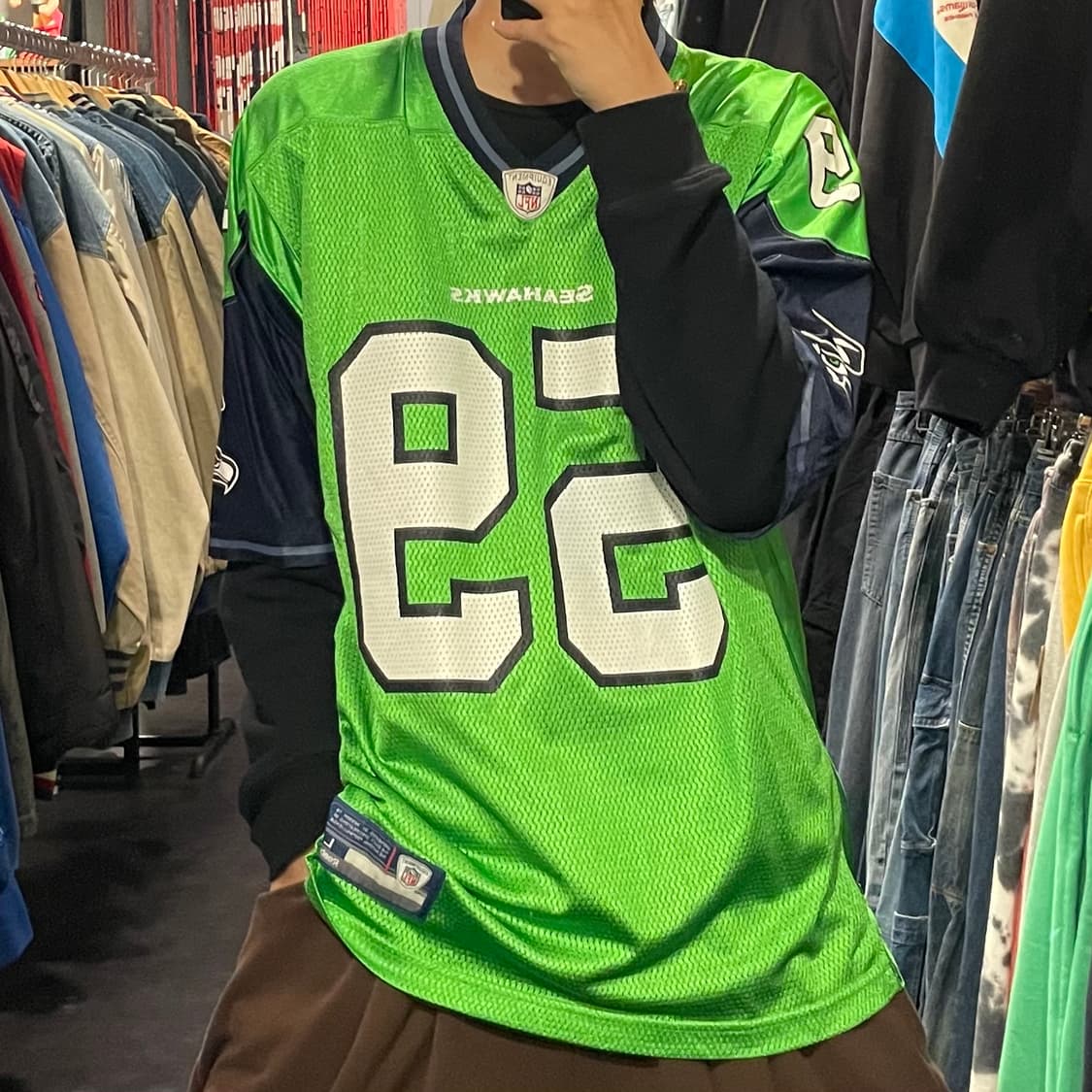 [IM]NFL X Reebok 그린 SEAHAWKS No.59 CURRY 상품이미지2