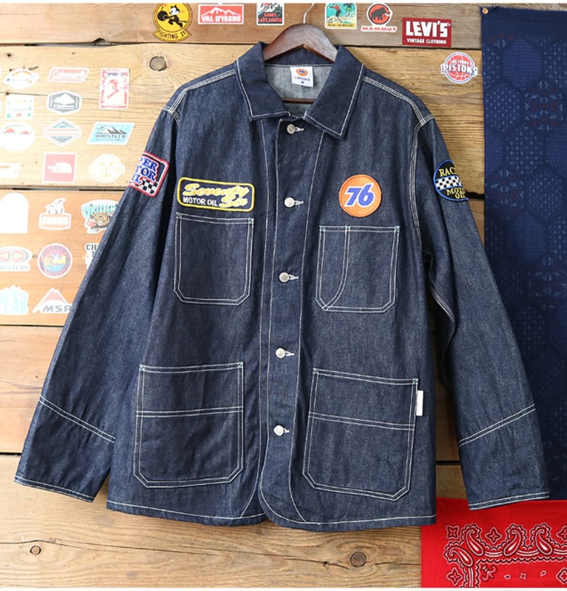 90s Lubricants 76 빈티지 데님 워크 자켓

굿 컨디션 상품이미지1