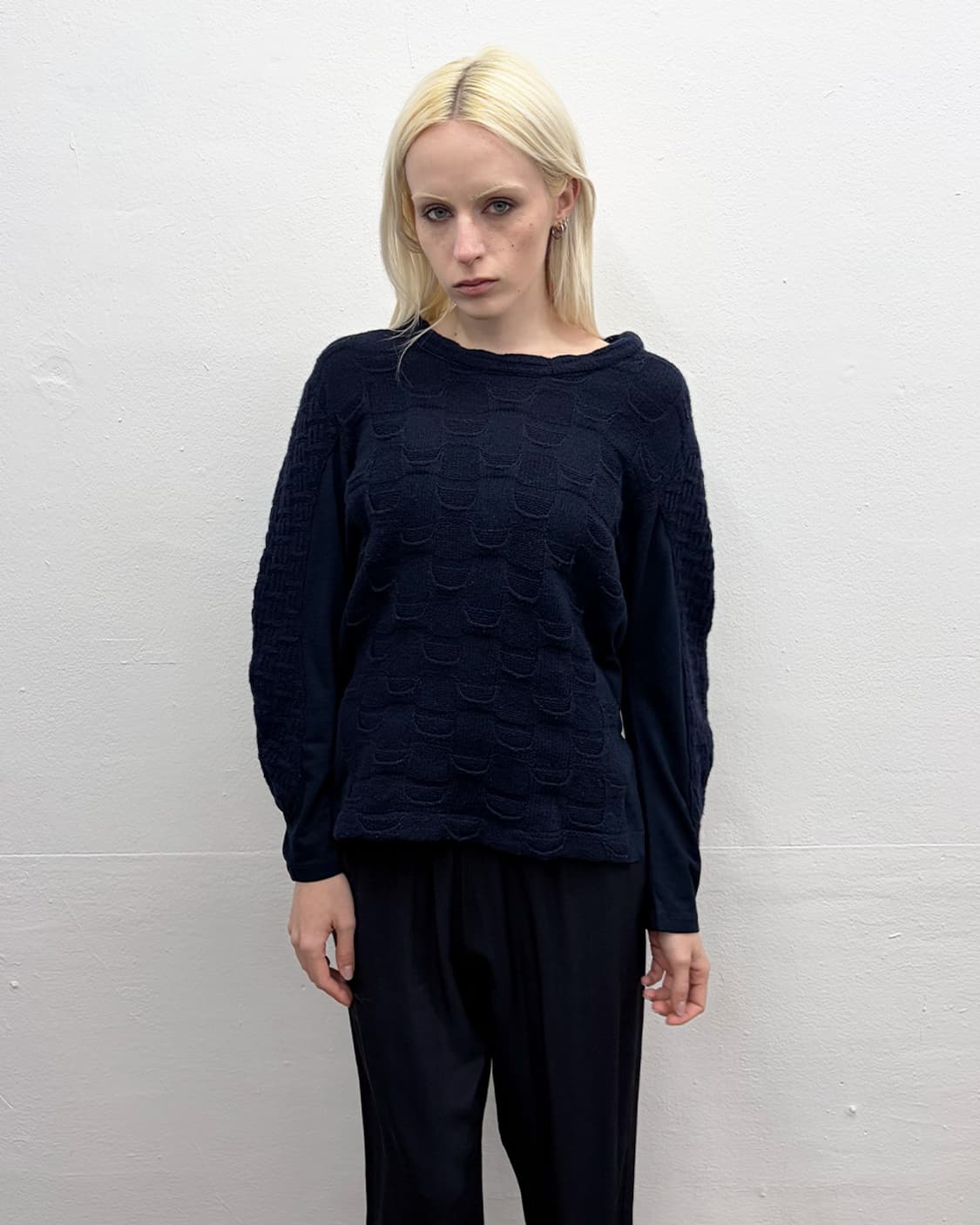 츠모리 치사토 패널 벌룬 니트 상품이미지1