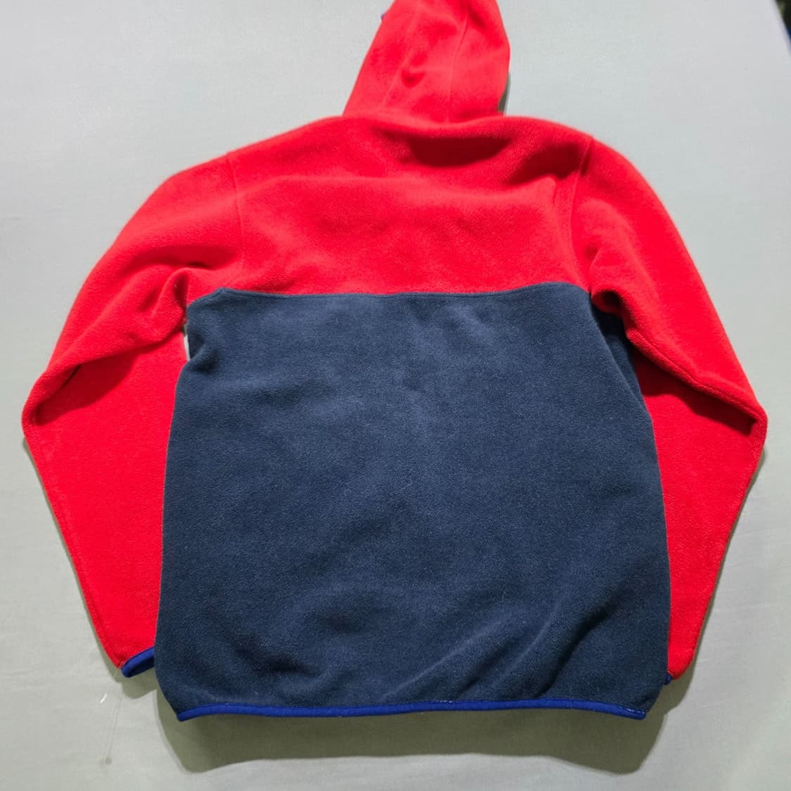 13FW 파타고니아 신칠라 후드 스냅-T 플리스 레드 네이비 블루 포켓 상품이미지5