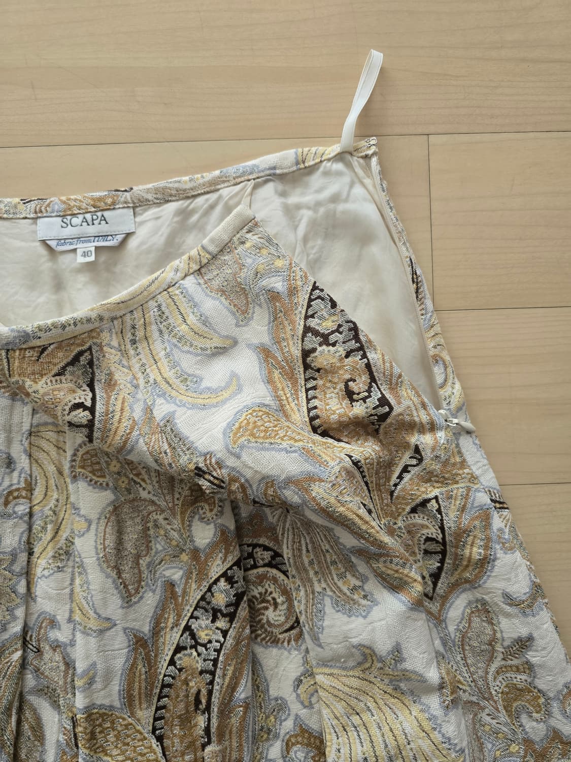 SCAPA Italy fabric linen skirt 상품이미지3