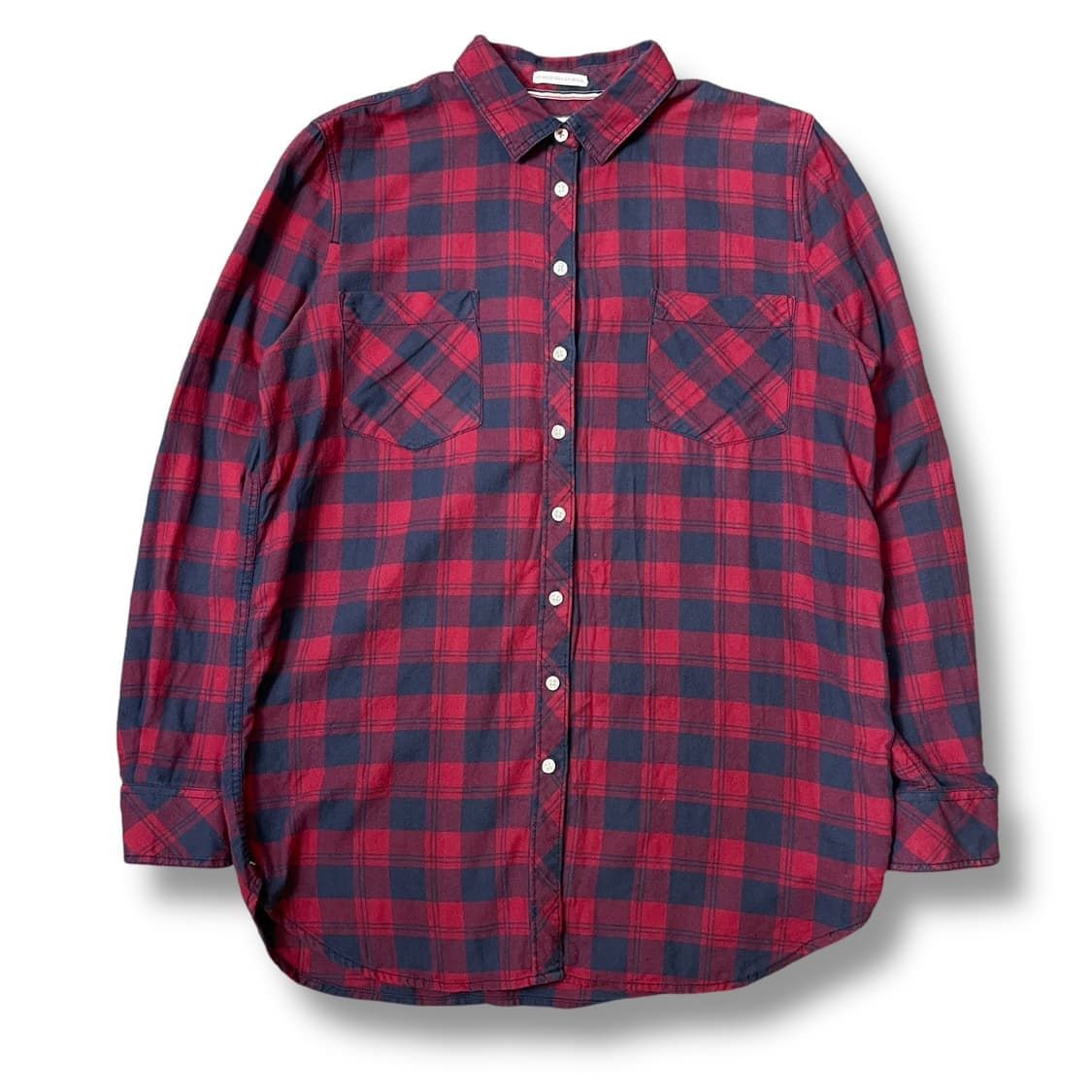 타미힐피거 체크 투포켓 긴팔 셔츠 S 상품이미지1