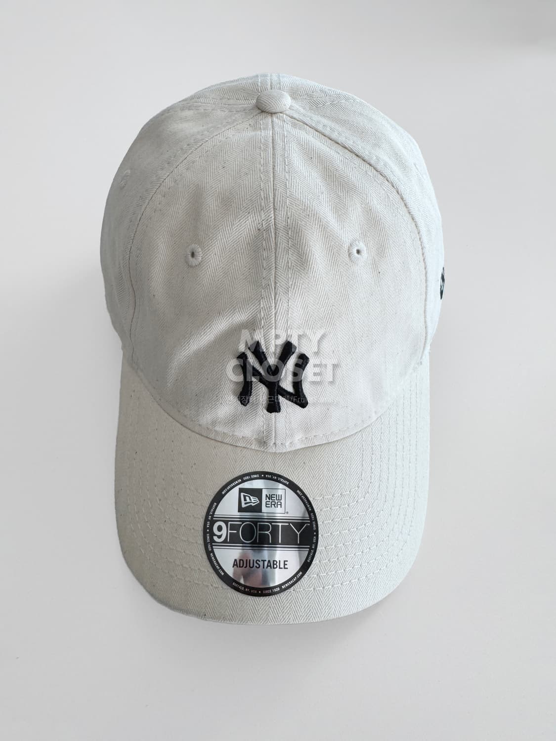 뉴에라 뉴욕양키즈 9Forty 언컨스트럭쳐드 헤링본 볼캡 상품이미지1