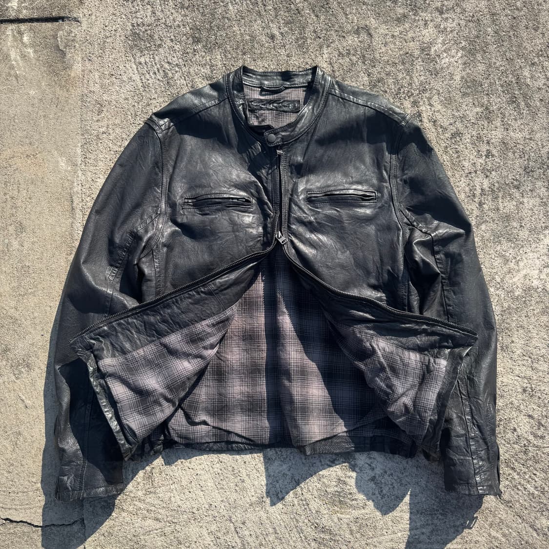 [XL] Levis 리바이스 캐피탈E 카페레이서 가죽 레더 자켓 상품이미지2