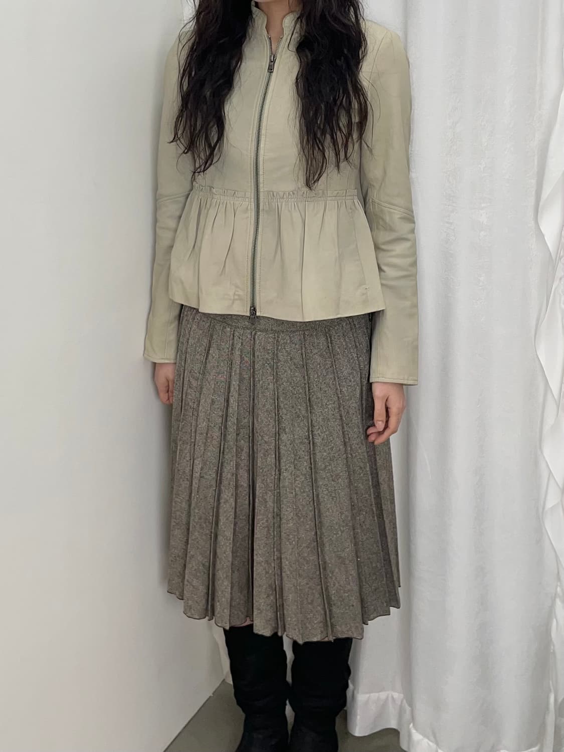 vintage 플리츠 스커트 상품이미지2