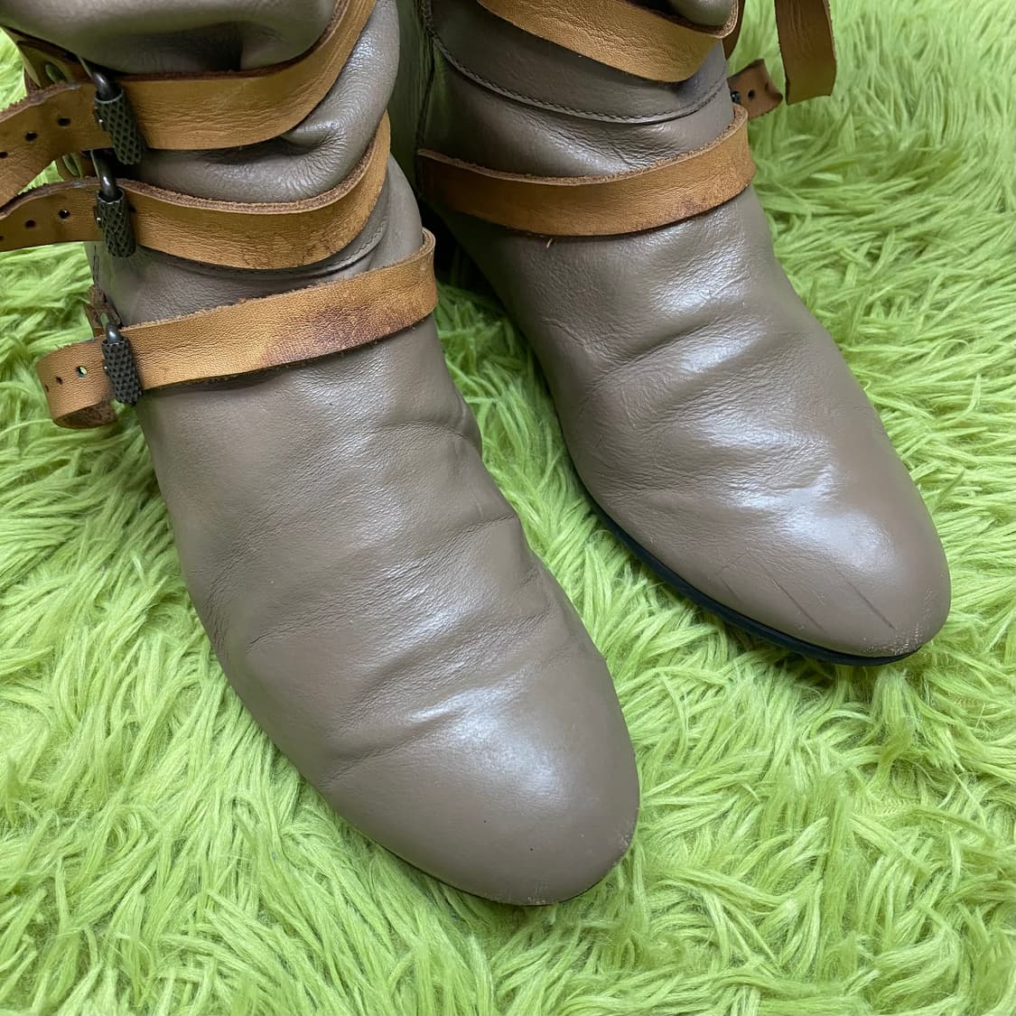 MON LOU LOU 멀티 벨티드 레더 부츠 상품이미지4