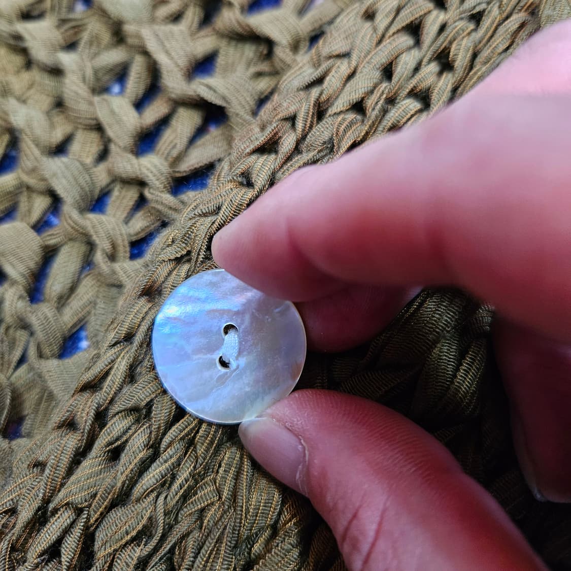 SHALLOT 울 혼방 짜임 자게 버튼 니트 베스트 Free size 상품이미지5