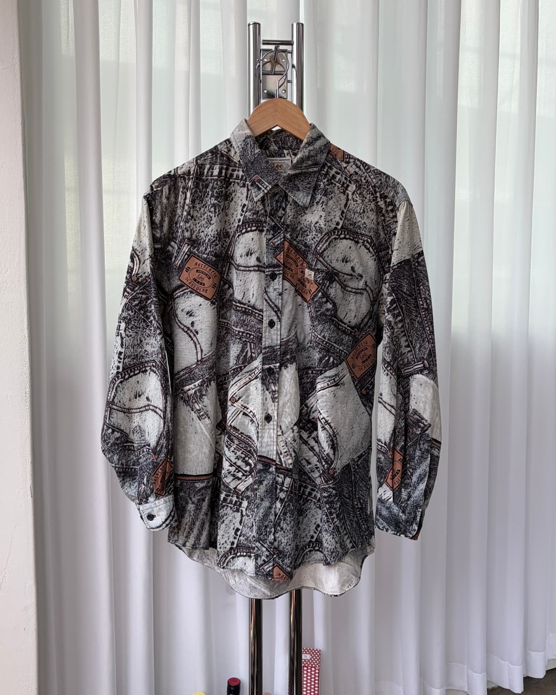 [M]Lee 리 90s 데님 패턴 보헤미안 셔츠 상품이미지2