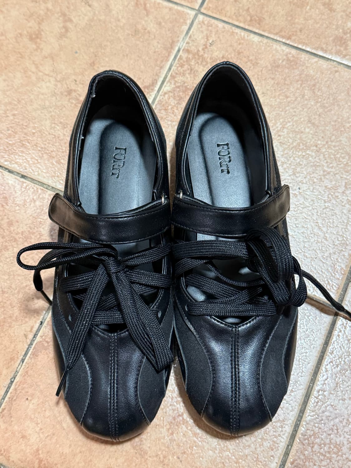 포른른 레이스 스트랩 메리제인 블랙 상품이미지2