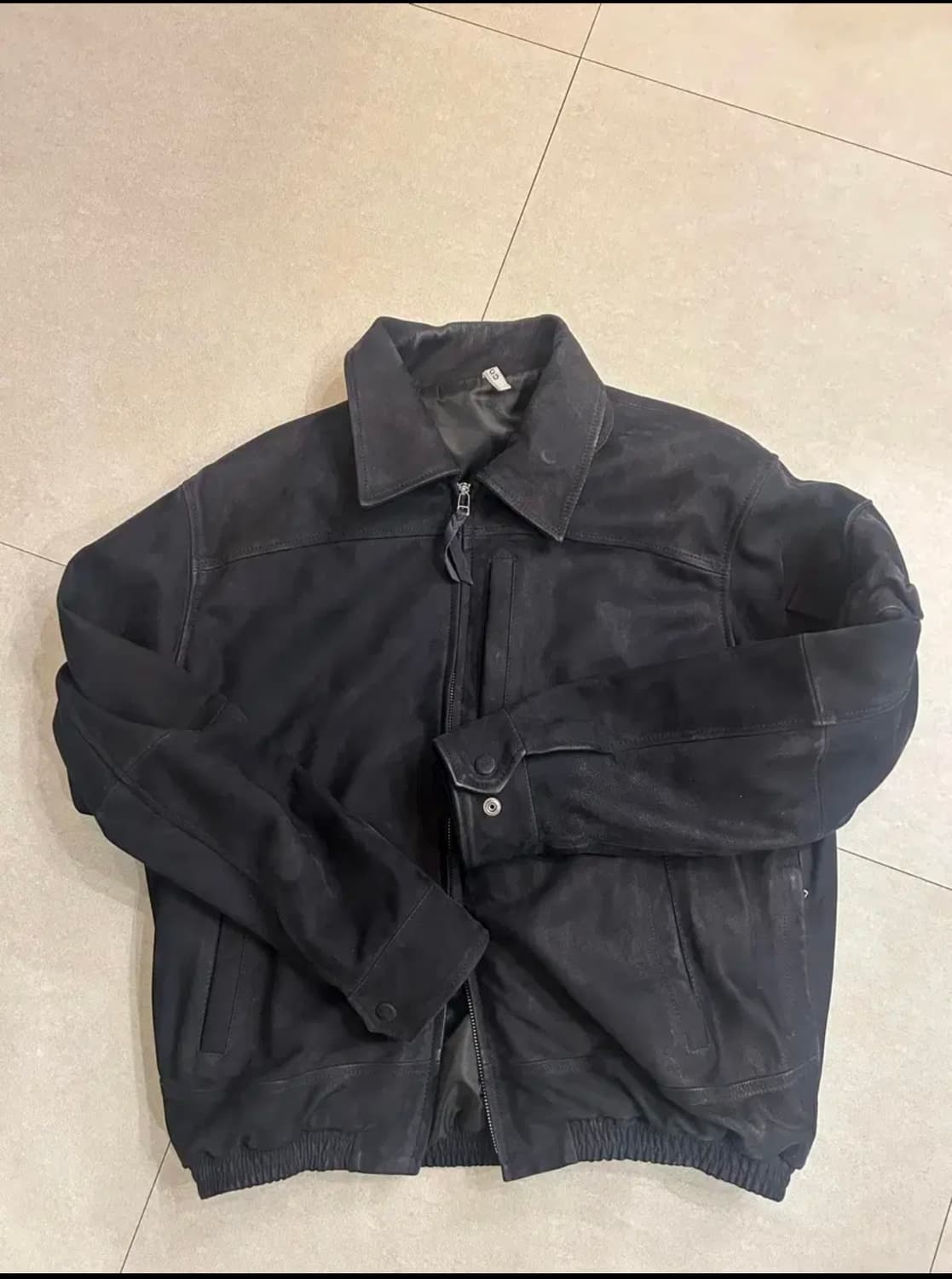 CCU/Swing top jacket(cow nubuck)/Black/1 상품이미지1