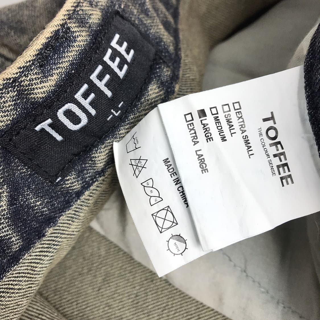 토피 TOFFEE 더스티 와이드 데님 팬츠 청바지 새상품 남성L 상품이미지6