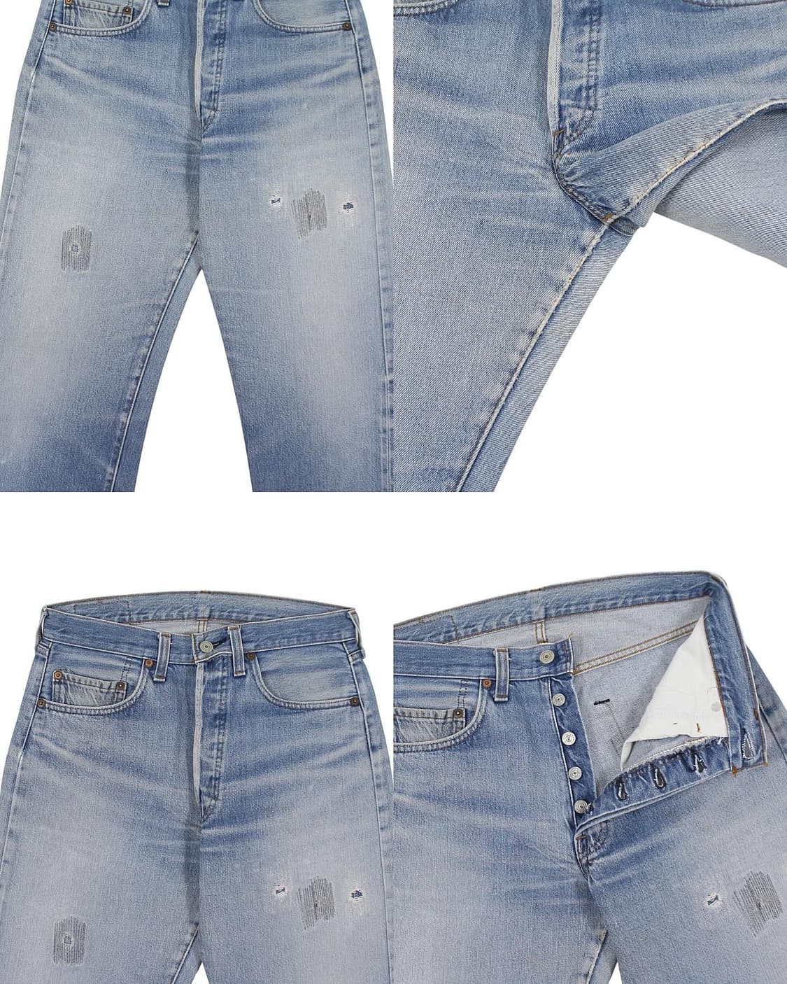 1980s USA 리바이스 501 셀비지 66후기 데님 팬츠 빈티지 미제 상품이미지7