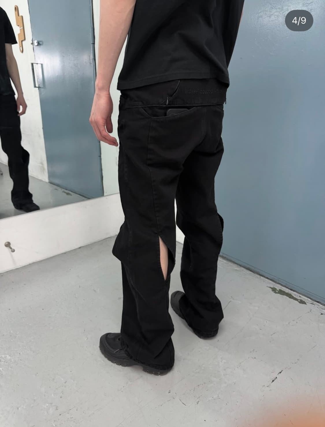 플라스틱프로덕트 모션 벤트 데님 팬츠 L 새상품 상품이미지2