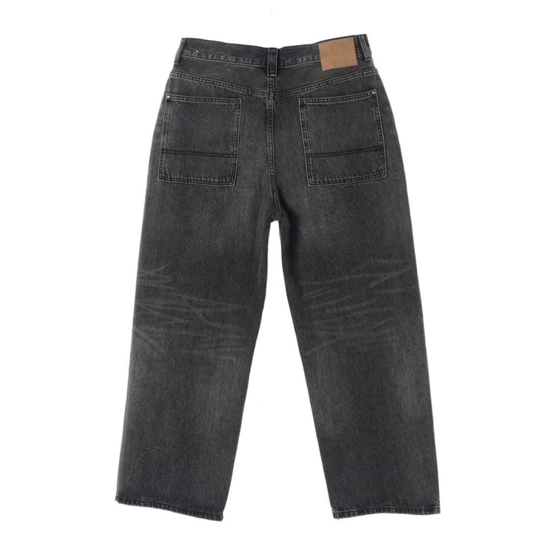 ZARA 흑청 워싱 벌룬핏 와이드 데님 팬츠 상품이미지2