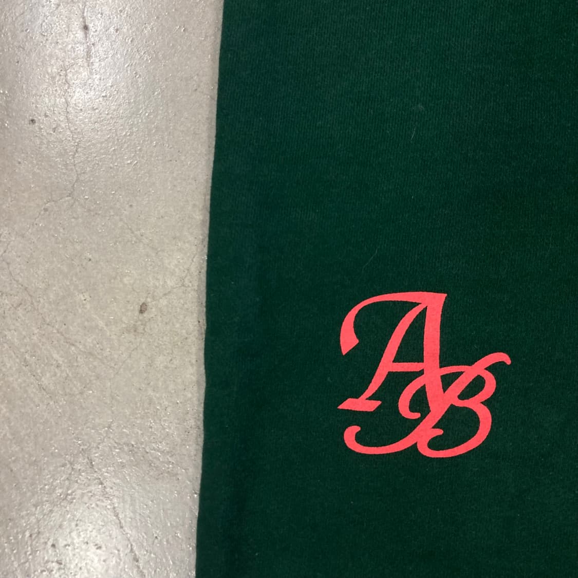 아카이브 볼드 그린 컬러 939 빅로고 스웻 팬츠 상품이미지5