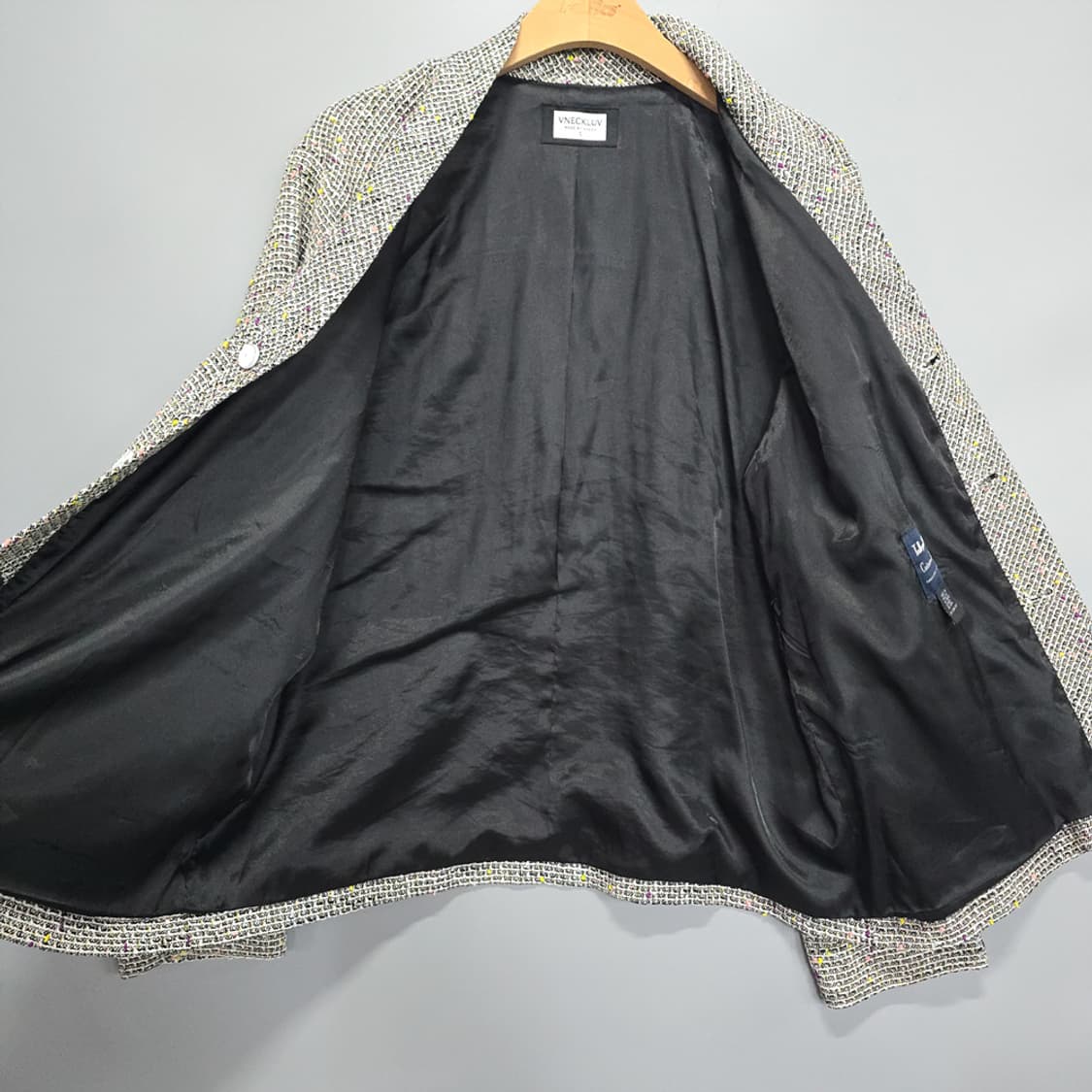 브이넥러브(VNECKLUV) 트위드 자켓 캐시미어혼방 S 상품이미지7