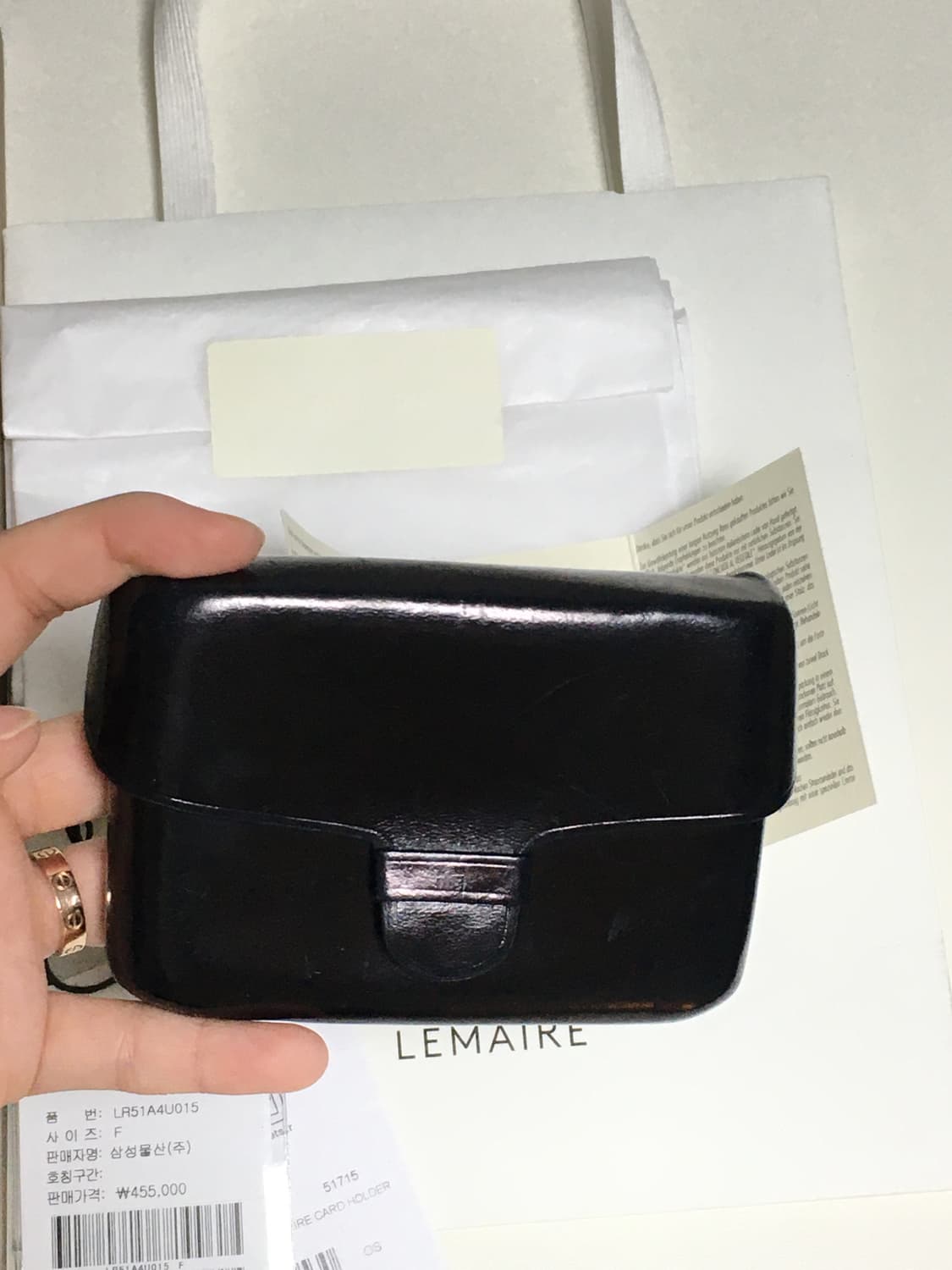 르메르 카트리지 지갑 블랙 상품이미지3