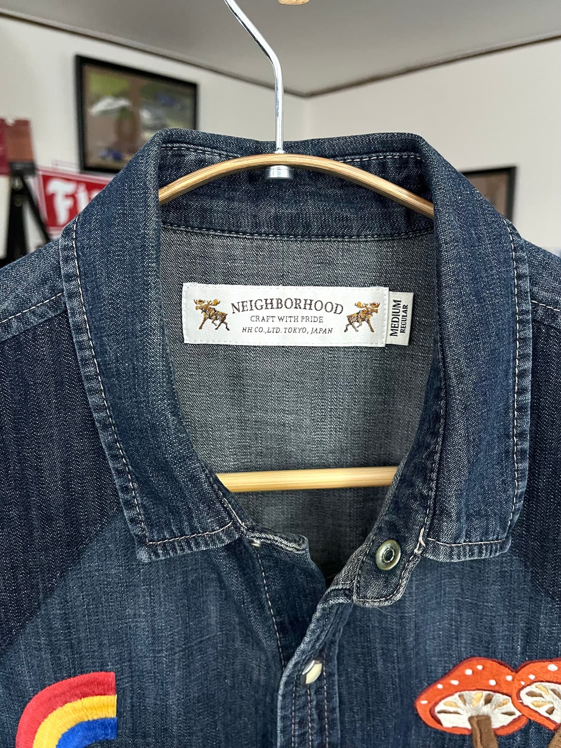 네이버후드 데님 웨스턴 셔츠 상품이미지4